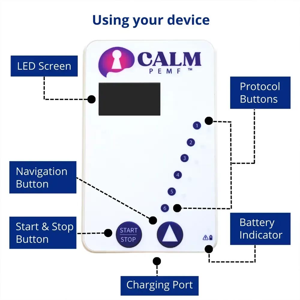 How to use Calm PEMF device