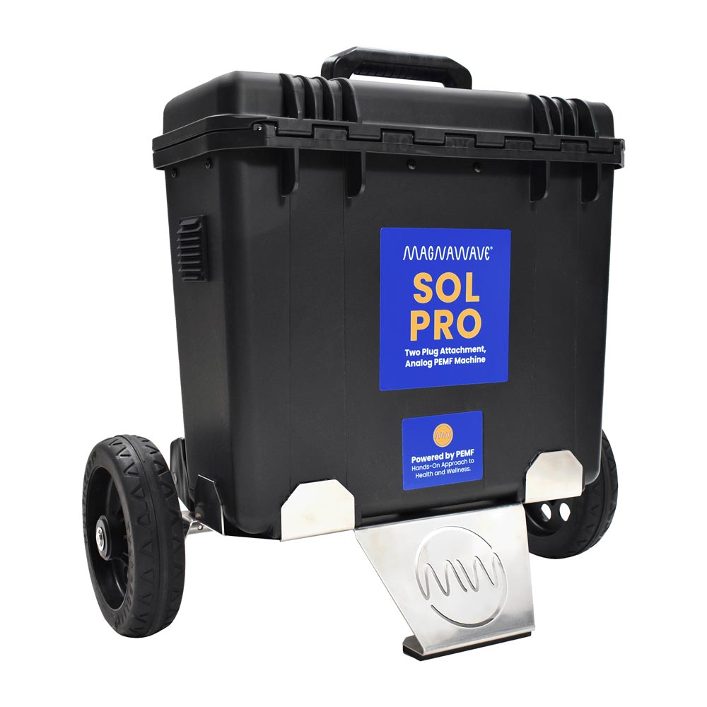 Sol Pro MagnaWave Device on wheels